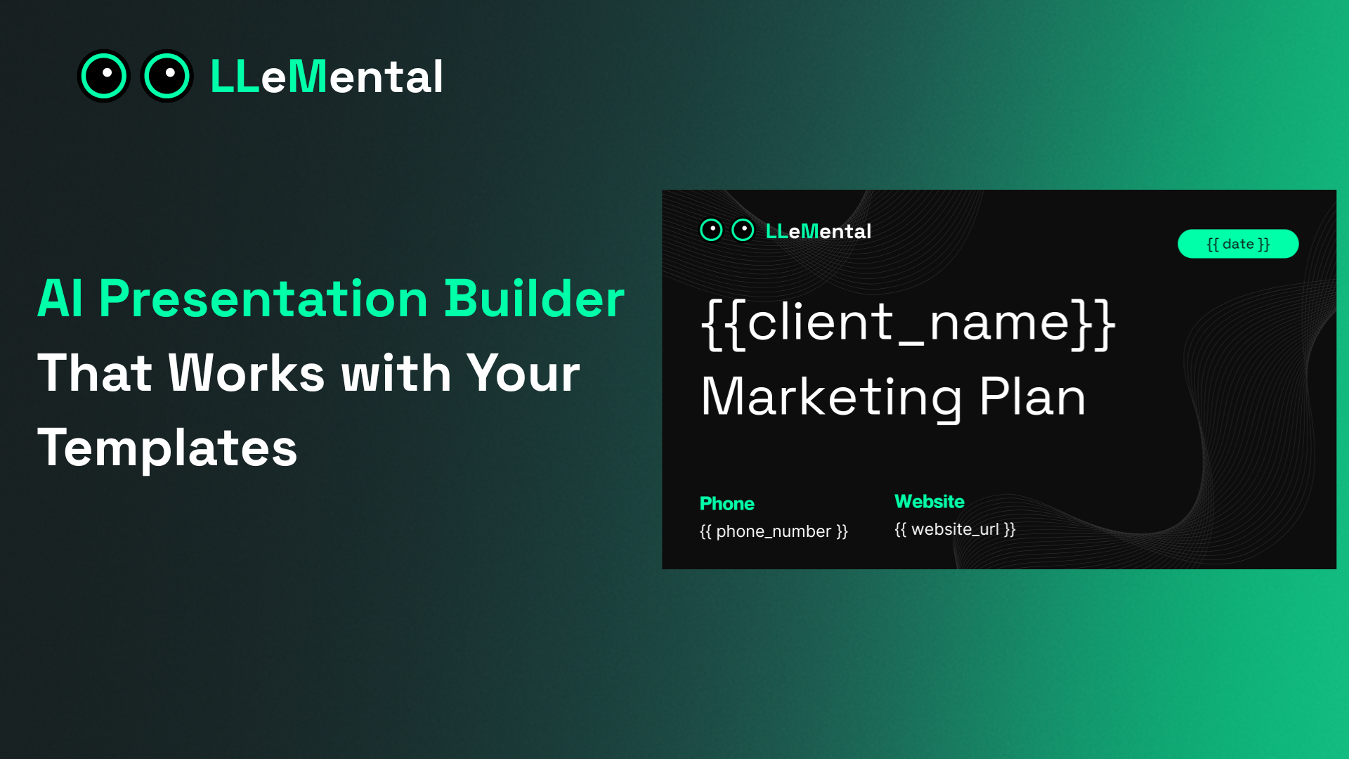 LLeMental demo video showing AI-powered PowerPoint automation that works with existing templates