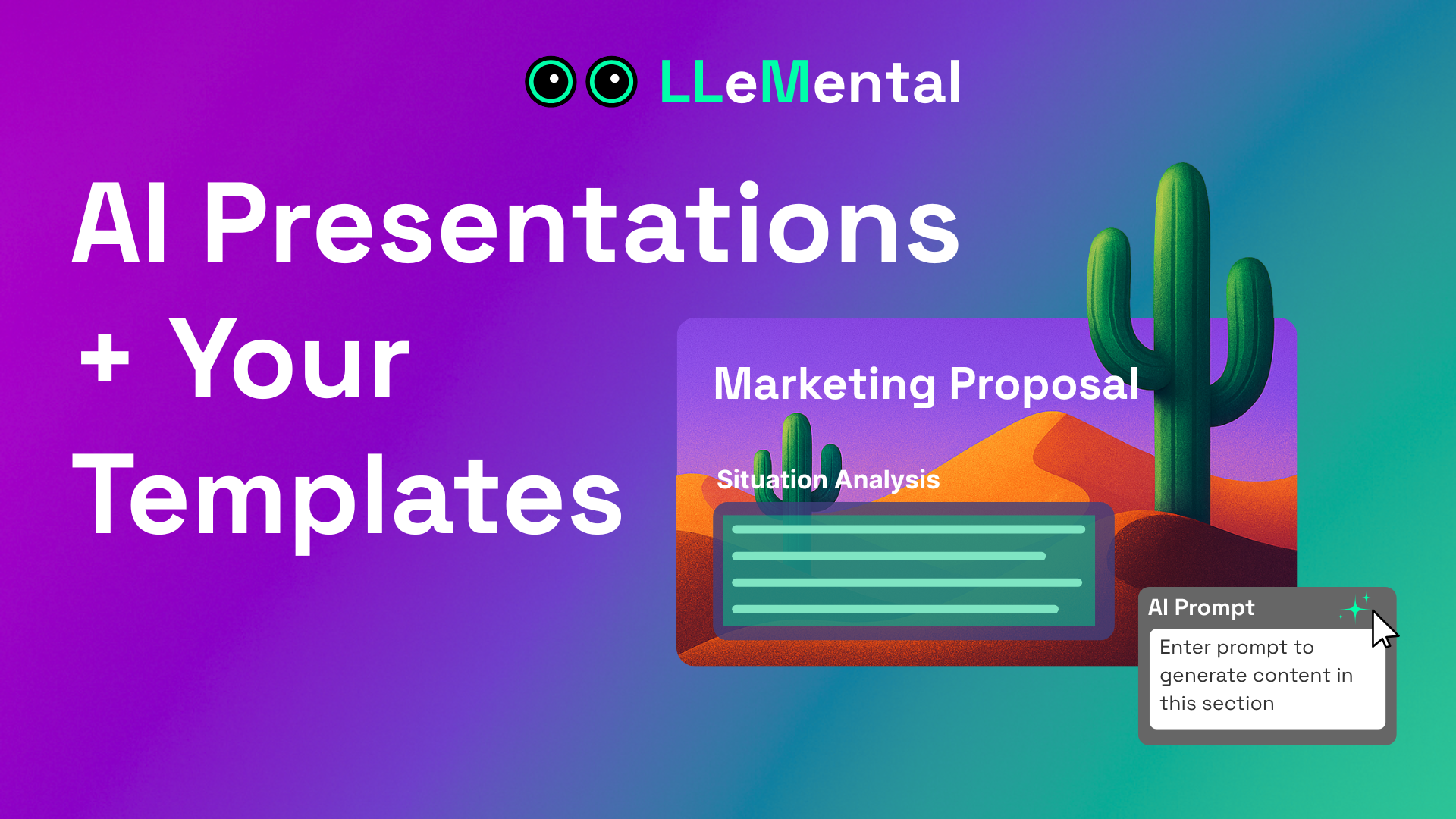 LLeMental AI PowerPoint generator preserving brand templates while automating content creation