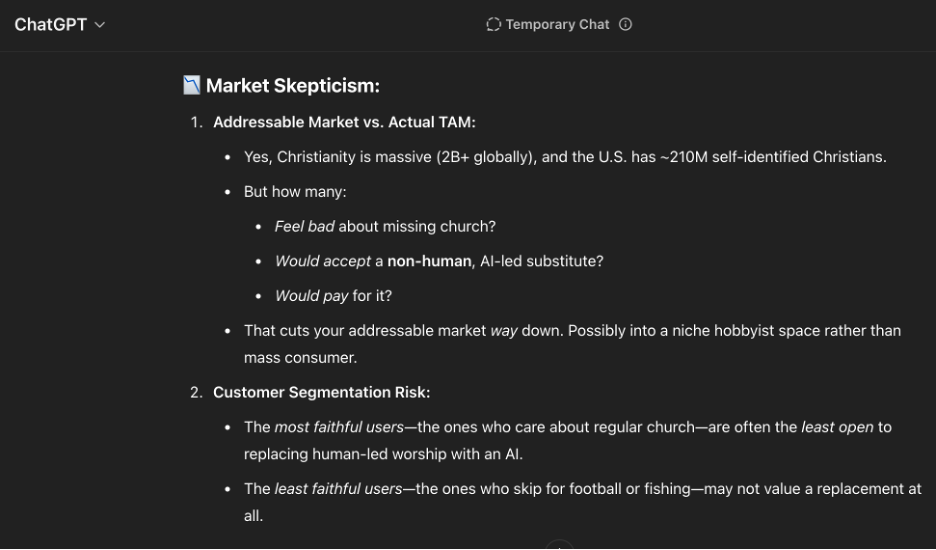 Critical AI business analysis using targeted prompting techniques for realistic feedback