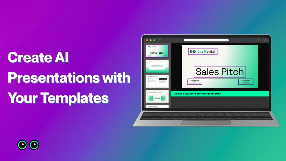 AI PowerPoint automation that preserves existing template formatting while generating content